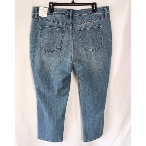 Talbots Modern High Waist Ankle Jeans Plus Size 18W Blue Denim NWT Stretch - Picture 6 of 7